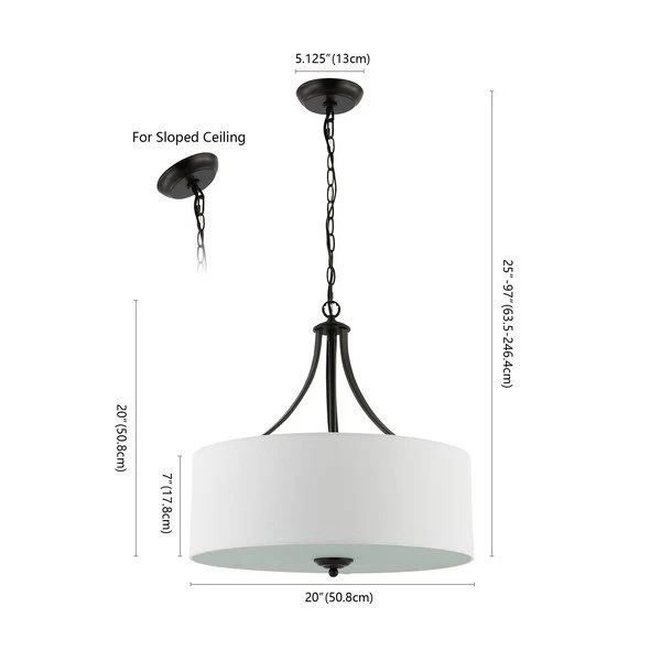 Safavieh Burnett Chandelier - Oil Rubbed Bronze - Image 3