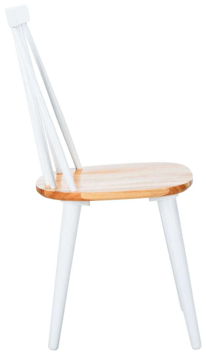Safavieh Burris 17''H Spindle Side Chair Set Of 2 - White - Image 3
