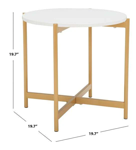Safavieh Calina Accent Table - White - Image 4