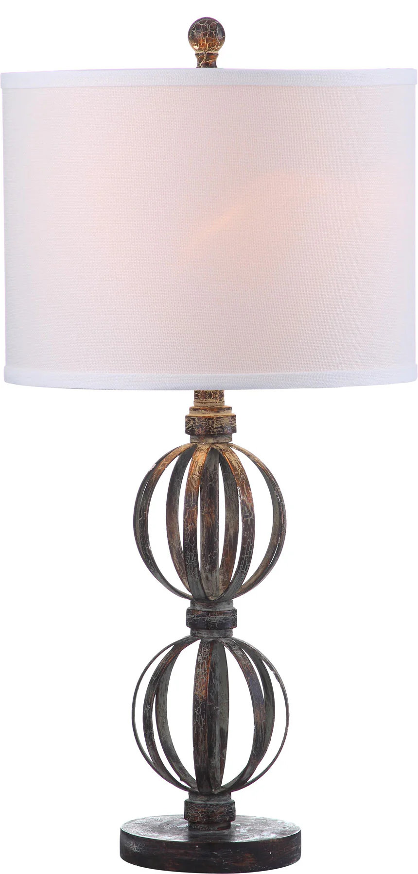 Safavieh Calista 27.75-Inch H Double Sphere Table Lamp Set Of 2 - Oil Rubbed Bronze (Black) - Image 2