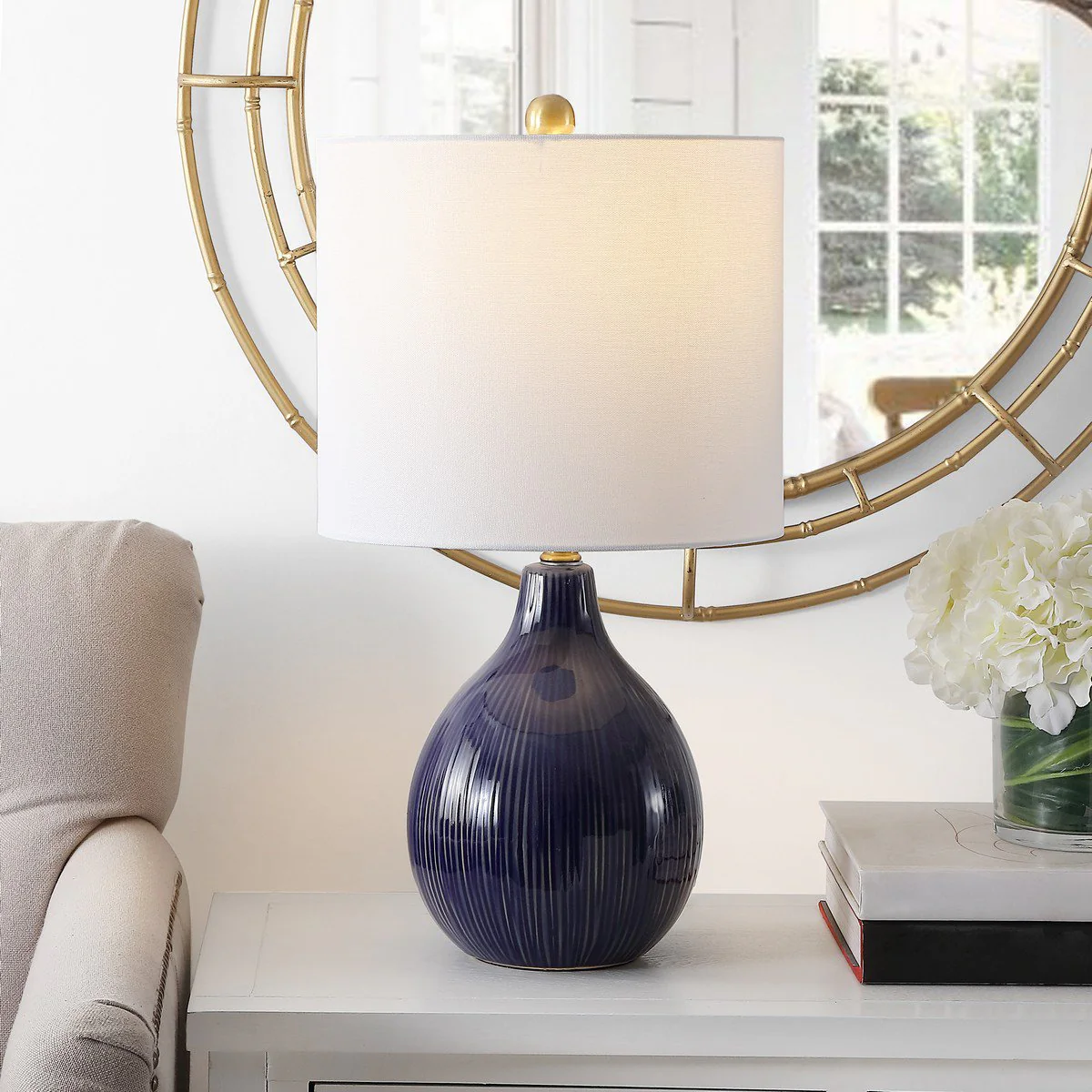 Safavieh Calrus Table Lamp - Blue - Image 3