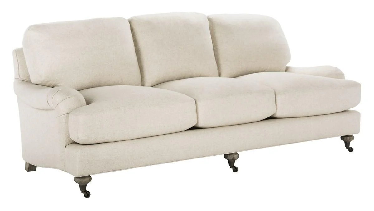 Safavieh Calvin Upholstered Fabric Sofa - Natural - Image 3