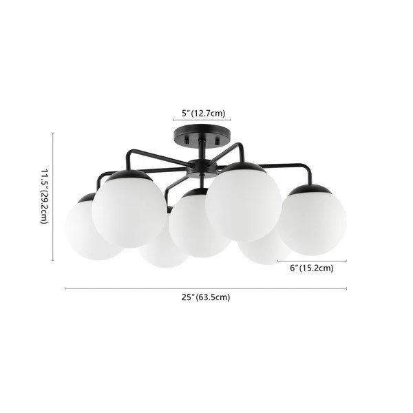 Safavieh Camdyn Flush Mount - Black - Image 3