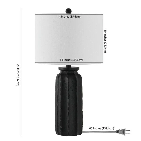 Safavieh Candri Table Lamp - Matte Black - Image 3