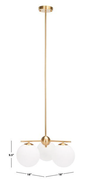 Safavieh Cantrys Chandelier - Gold - Image 3