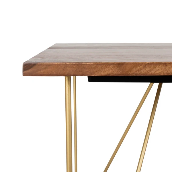 Safavieh Captain Wood Dining Table - Walnut - Image 4