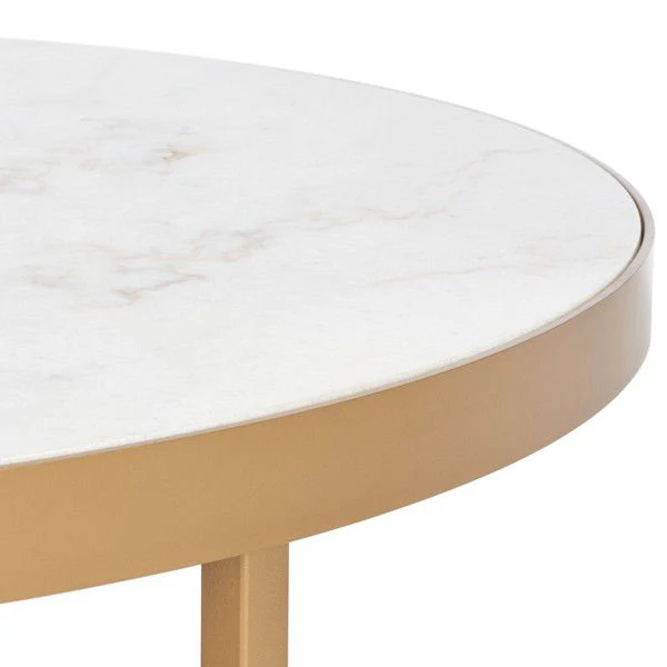 Safavieh Caralyn Rd Marble Coffee Table - White - Image 4