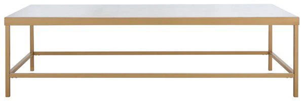 Safavieh Caralyn Rect Marble Coffee Tab - White - Image 2