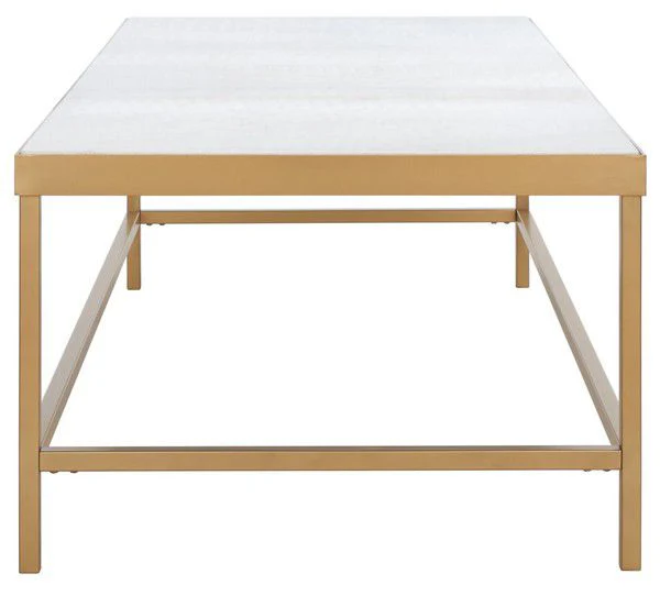 Safavieh Caralyn Rect Marble Coffee Tab - White - Image 5