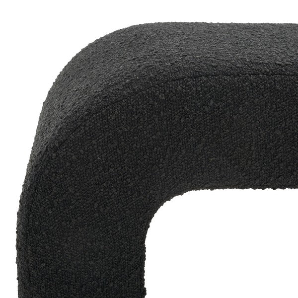Safavieh Caralynn Upholstered Bench - Black - Image 4