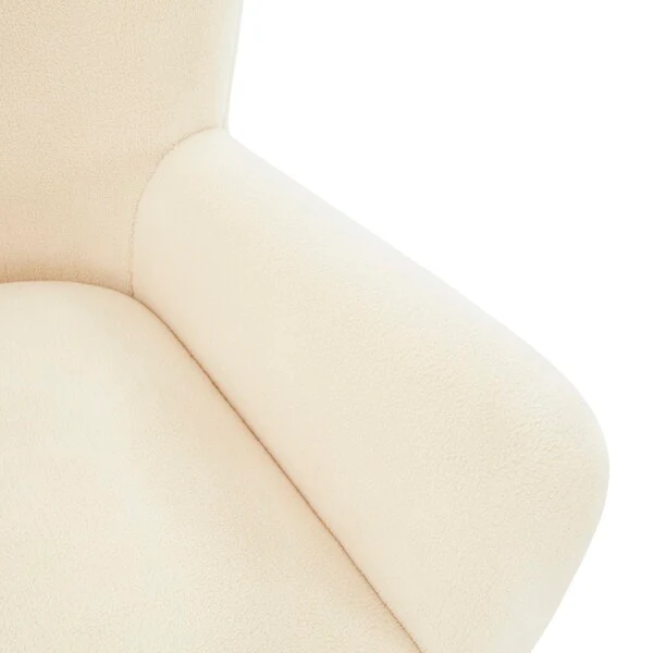 Safavieh Carey Faux Shearling Chair - Ivory - Image 4