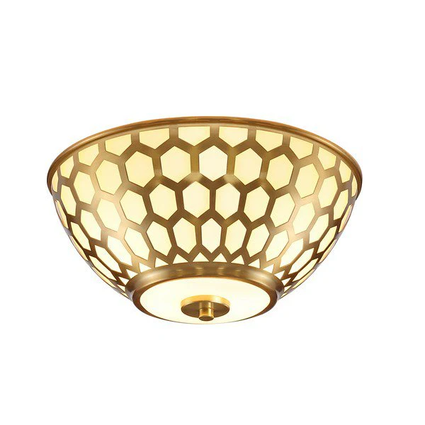 Safavieh Carlina Flush Mount - Brass Gold - Image 2
