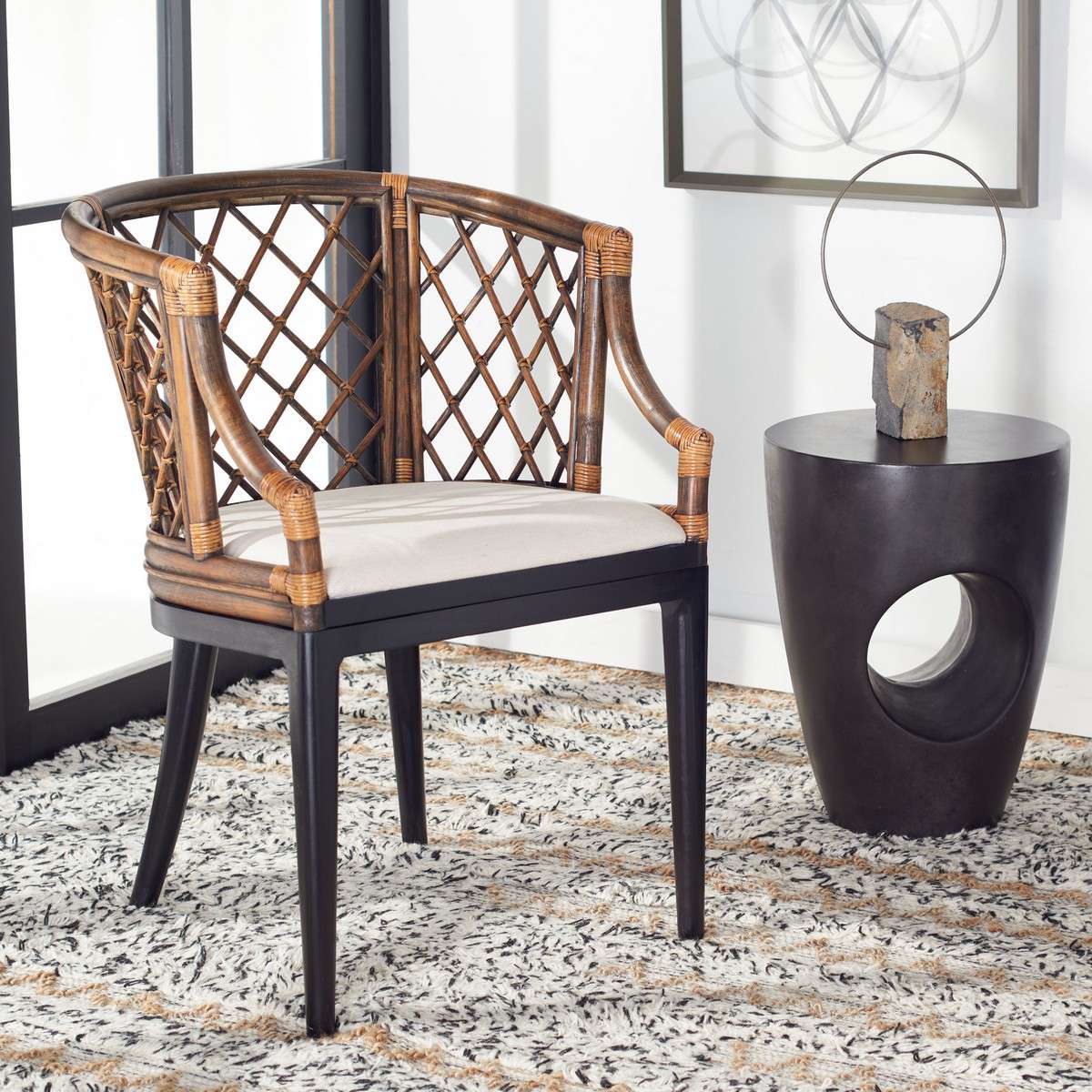 Safavieh Carlotta Arm Chair - Natural Wash - Image 4