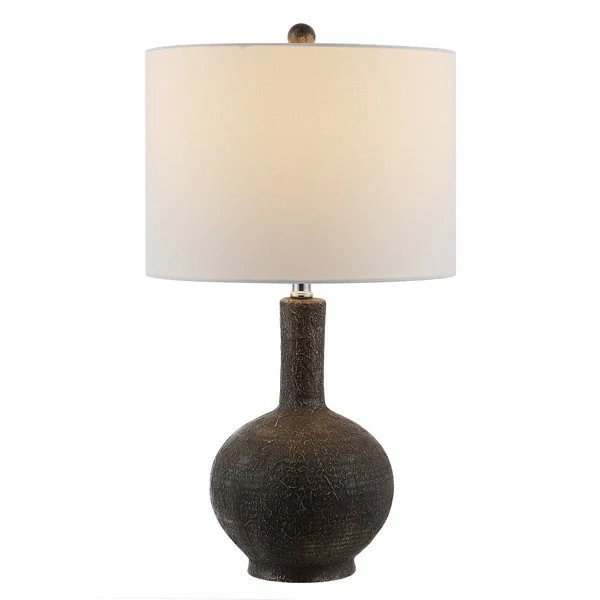 Safavieh Carser Resin Table Lamp - Dark Grey - Image 2