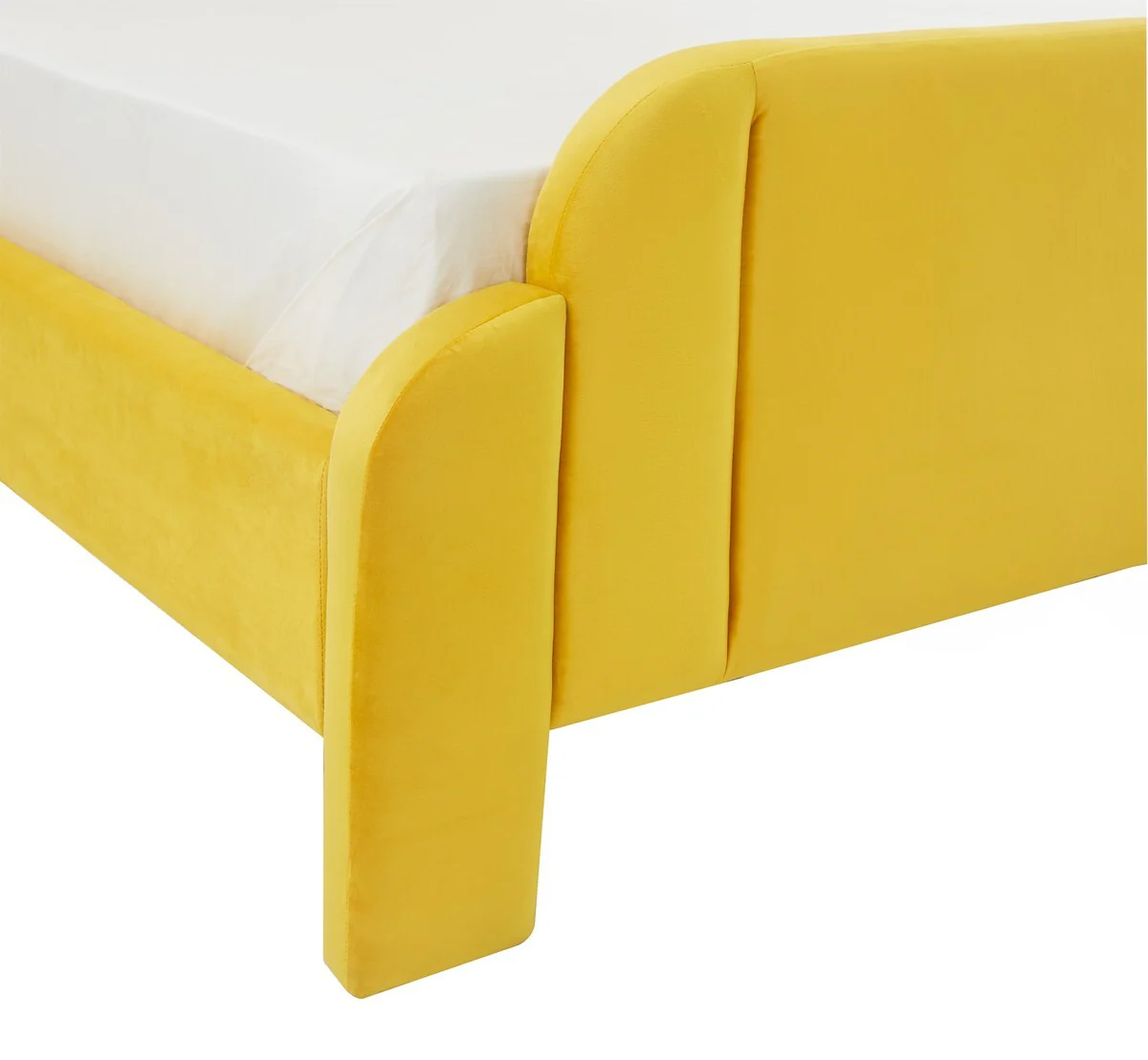 Safavieh Caspian Velvet Bed - Marigold - Image 4