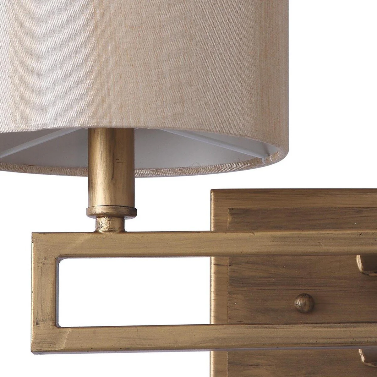 Safavieh Catena 9.25-Inch H Antique Gold Double Light Sconce - Antique Gold - Image 3