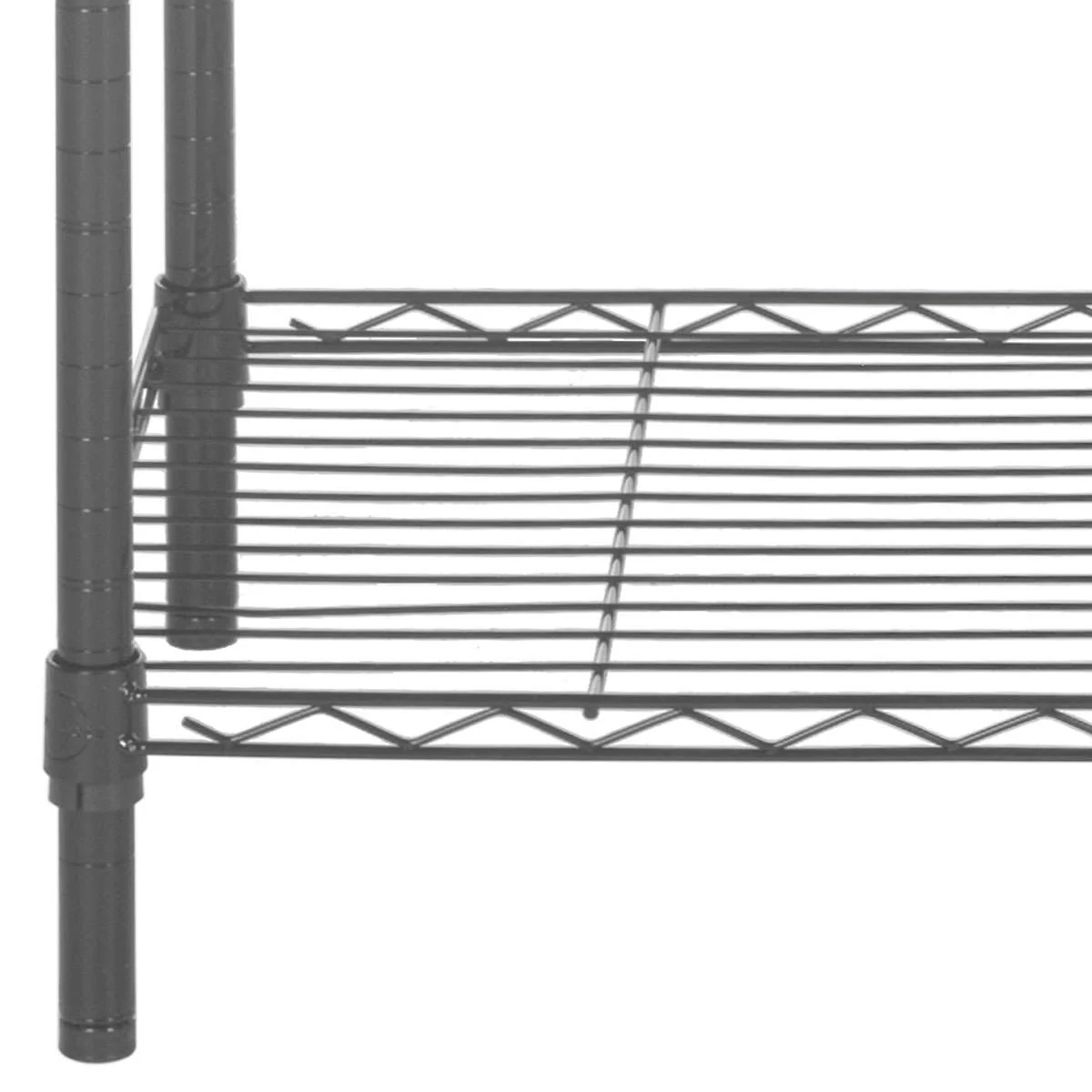 Safavieh Ceasar 5 Tier Chrome Wire Adjustable Rack (35.4 In. W X 17.7 In. D X 70.9 In. H) - Chrome - Image 3
