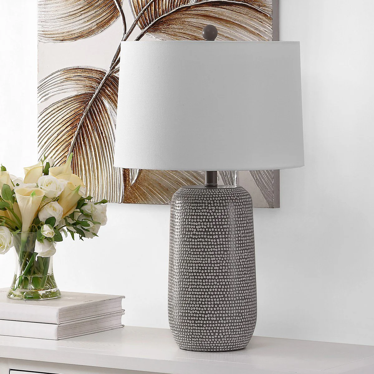 Safavieh Celvin Table Lamp - Grey - Image 3