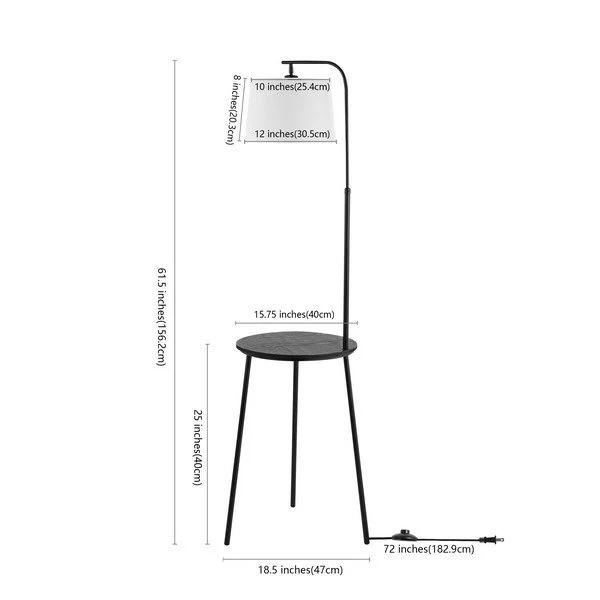 Safavieh Celyn Floor Lamp - Black - Image 3