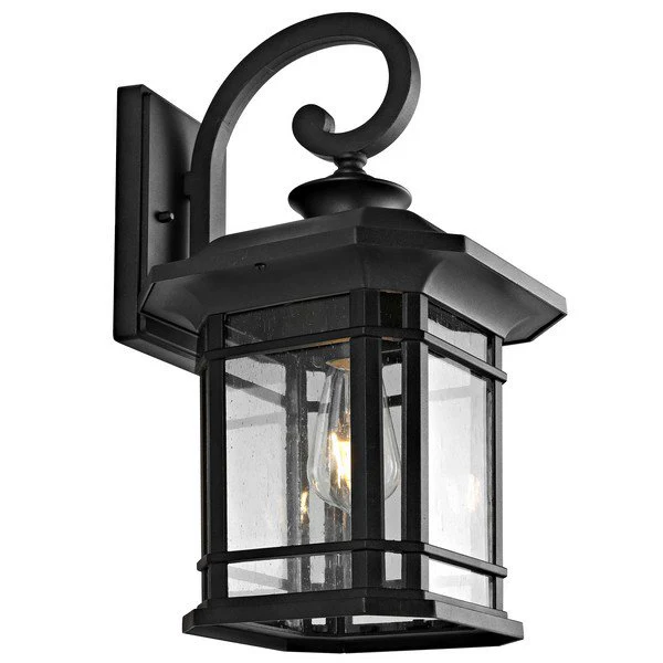Safavieh Cendra Outdoor Wall Lantern - Black - Image 2