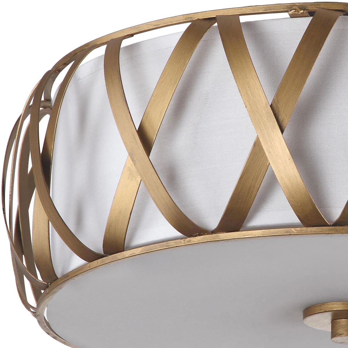 Safavieh Charing 2 Light Antique Gold 15.4-Inch Dia Cross Flush Mount - Antique Gold - Image 3