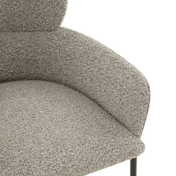 Safavieh Charlize Velvet Counter Stool - Light Gray - Image 3