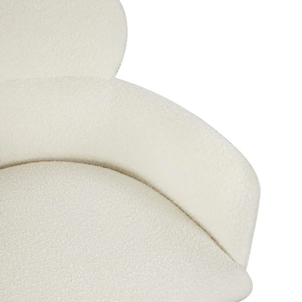 Safavieh Charlize Velvet Dining Chair - Ivory - Image 3
