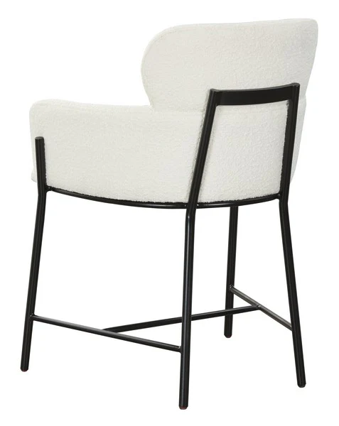 Safavieh Charlize Velvet Dining Chair - Ivory - Image 4