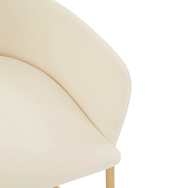 Safavieh Charlize Velvet Dining Chair - Ivory - Image 3