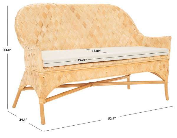 Safavieh Chorus Woven Sofa Bench - Natural - Image 3