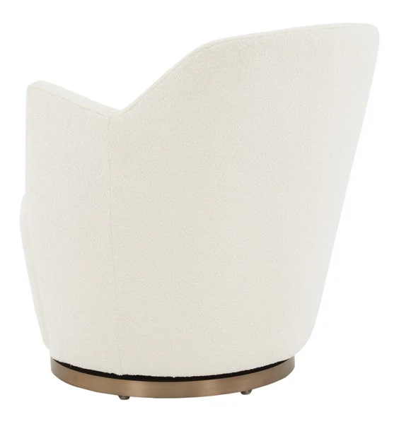 Safavieh Christian Swivel Accent Chair - Ivory - Image 3