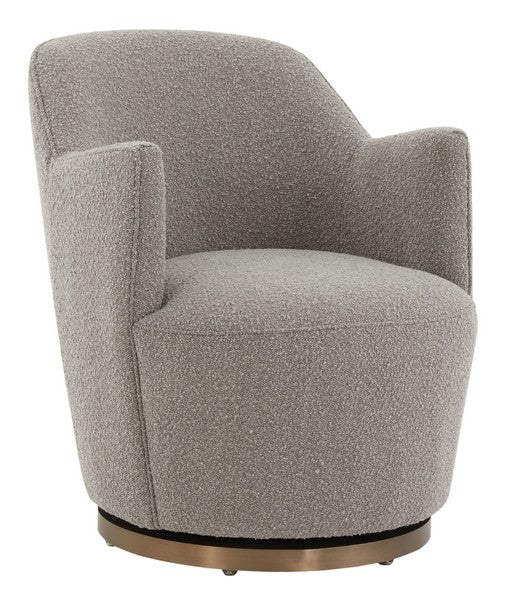 Safavieh Christian Swivel Accent Chair - Light Gray - Image 3