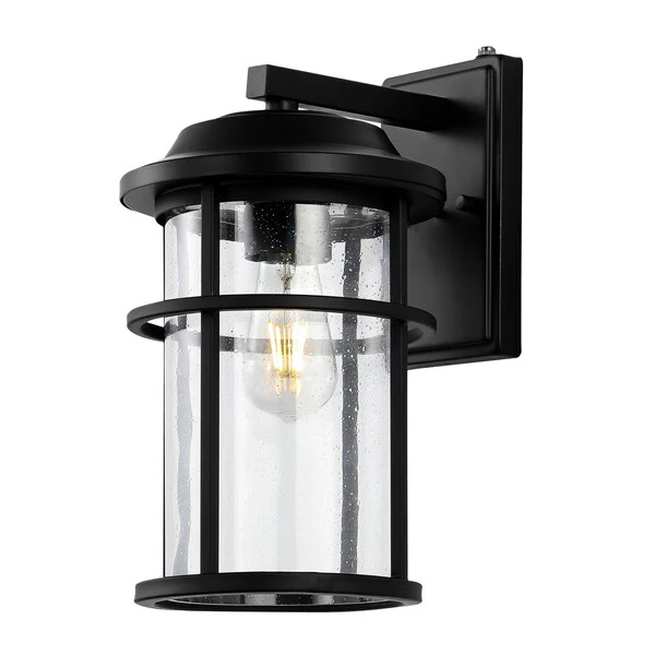 Safavieh Cianna Outdoor Wall Sconce Set Of 2 - Matte Black - Image 2