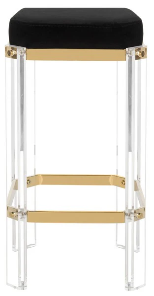 Safavieh Cicely Acrylic Bar Stool - Gold - Image 2