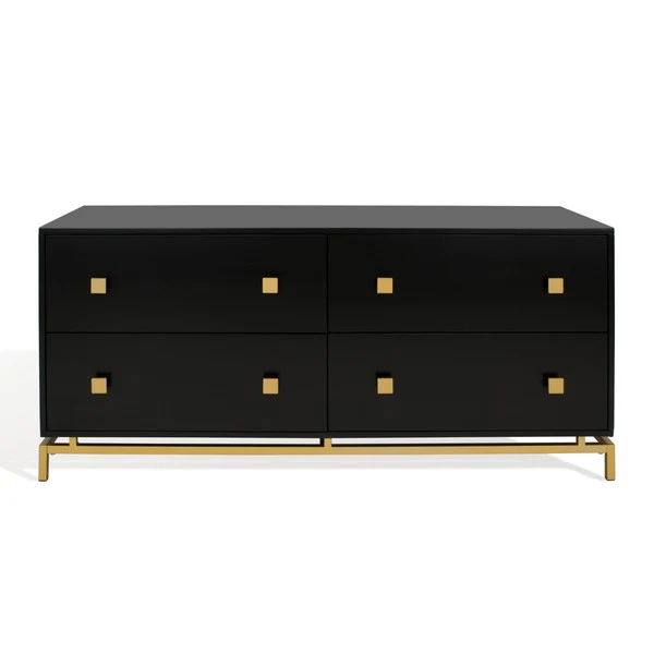 Safavieh Claudette 4 Drawer Dresser - Black - Image 2