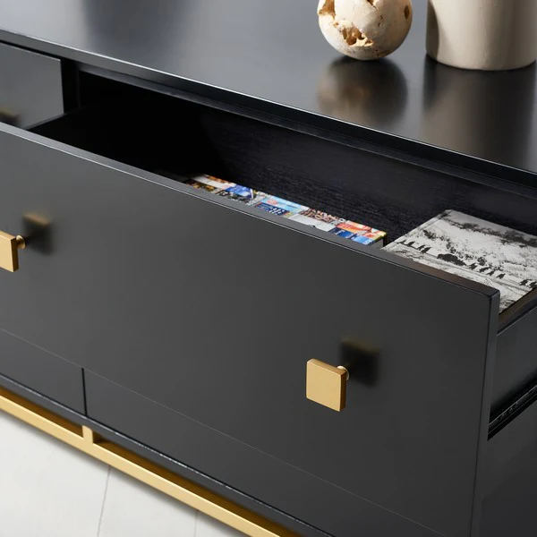 Safavieh Claudette 4 Drawer Dresser - Black - Image 4