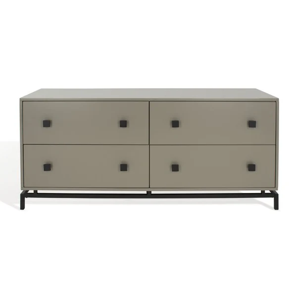 Safavieh Claudette 4 Drawer Dresser - Taupe - Image 2