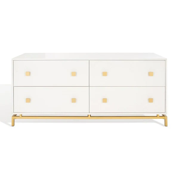 Safavieh Claudette 4 Drawer Dresser - White - Image 2