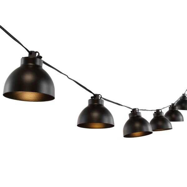 Safavieh Claudie Led Outdoor String Lights - Black - Image 2