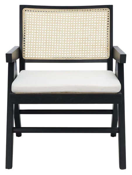Safavieh Colette Rattan Accent Chair - Black - Image 2
