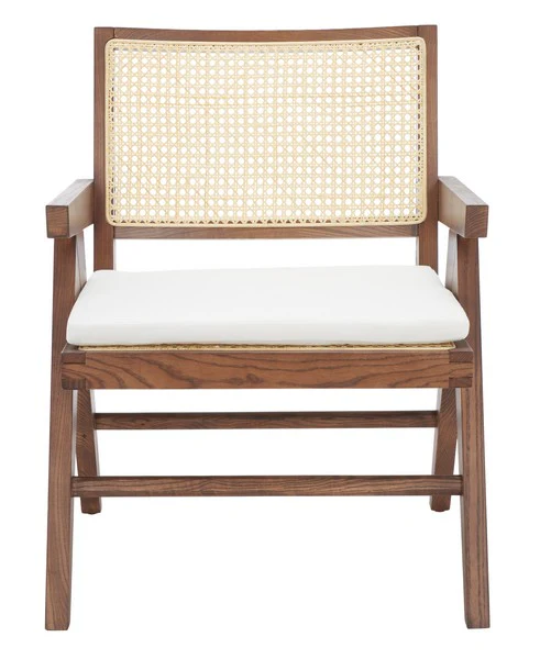 Safavieh Colette Rattan Accent Chair - Walnut - Image 2