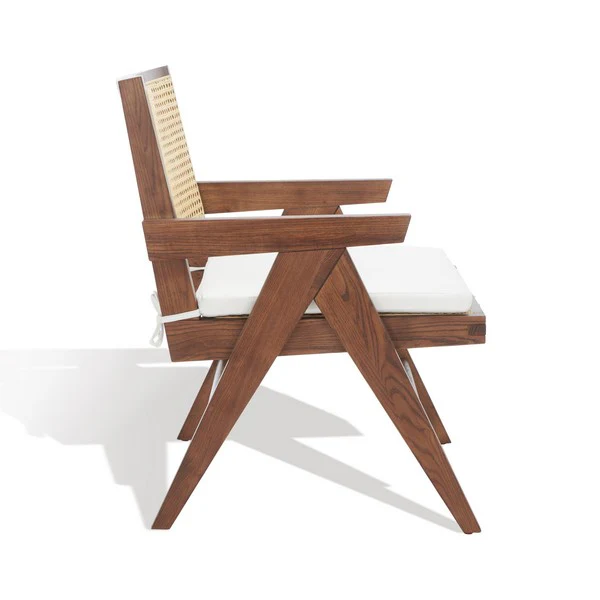 Safavieh Colette Rattan Accent Chair - Walnut - Image 3