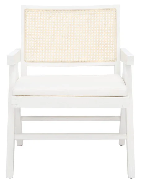 Safavieh Colette Rattan Accent Chair - White - Image 2