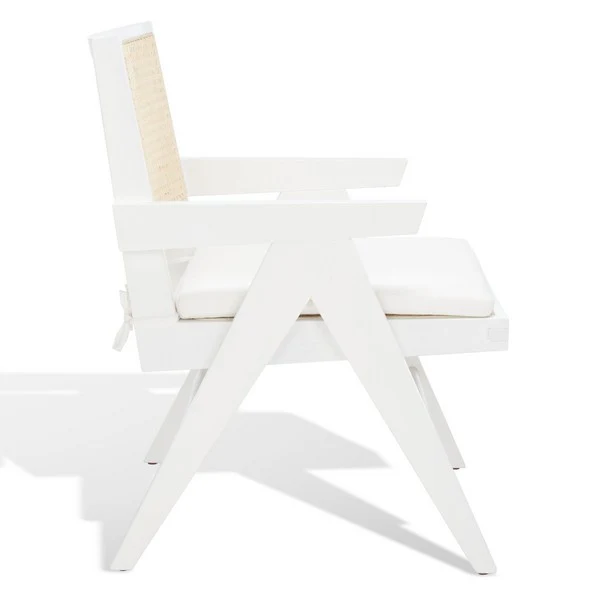 Safavieh Colette Rattan Accent Chair - White - Image 4