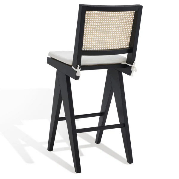 Safavieh Colette Rattan Barstool - Black - Image 5