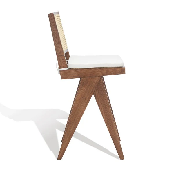 Safavieh Colette Rattan Barstool - Walnut - Image 3