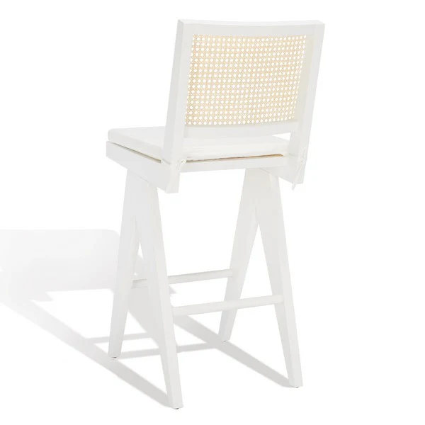 Safavieh Colette Rattan Barstool - White - Image 3
