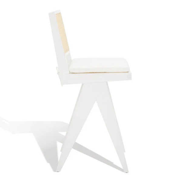 Safavieh Colette Rattan Barstool - White - Image 4