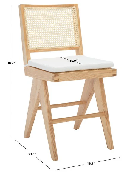 Safavieh Colette Rattan Counter Stool - Natural - Image 3