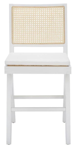 Safavieh Colette Rattan Counter Stool - White - Image 2